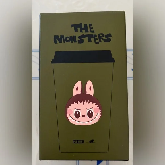 The Monsters Coffee Cup Labubu Stainless Steel Cup w/ Lid POPMART Exclusive NIB - Picture 5 of 8